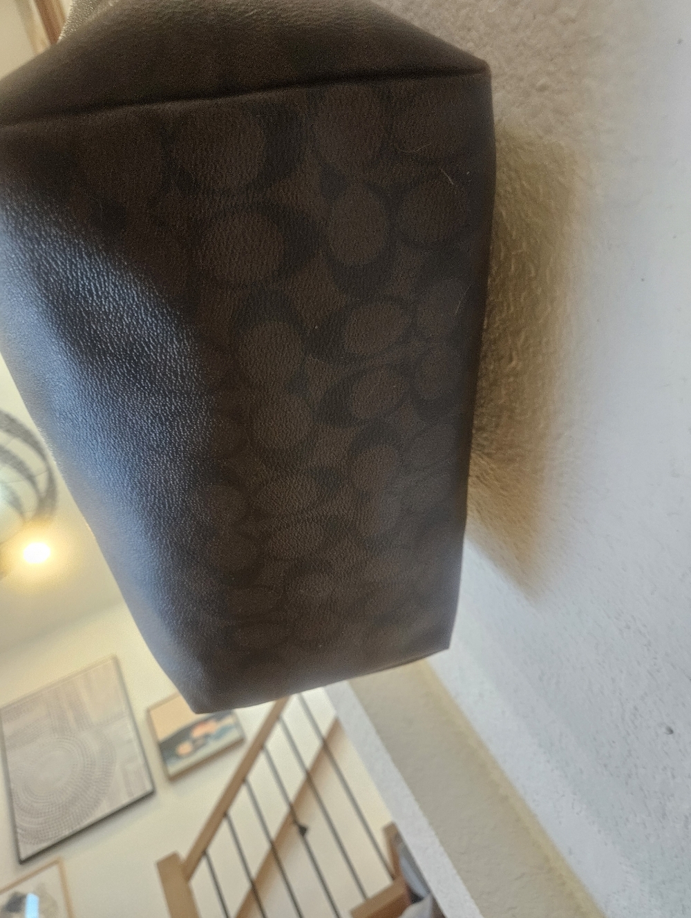 Coach City Zip Brown Signature Tote Bag - Picture 10 of 16